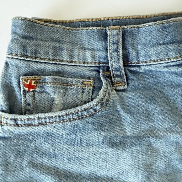 Hudson Jeans Women’s Gracie Star Struck Midrise Cutoff Denim Jean Shorts Size 24 - Picture 3 of 10